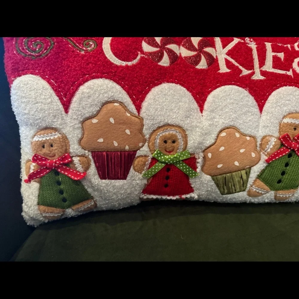 Christmas Cookies Gingerbread Decorative Pillow